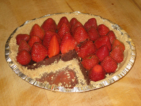 Strawberry recipe: Chocolate Strawberry Pie