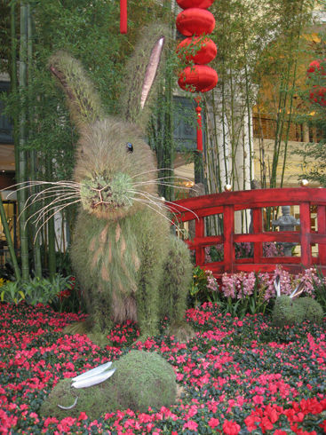 Bellagio's Conservatory & Botanical Gardens Celebrates the Year of the  Rabbit with Spectacular Display