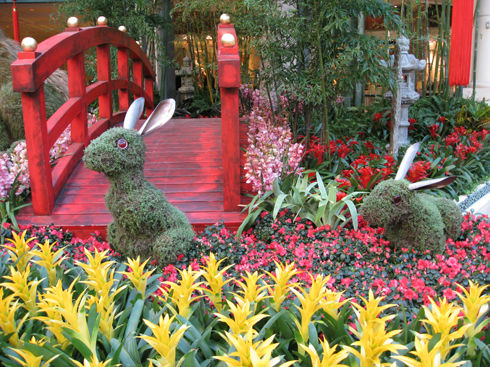 Bellagio's Conservatory & Botanical Gardens Celebrates the Year of the  Rabbit with Spectacular Display