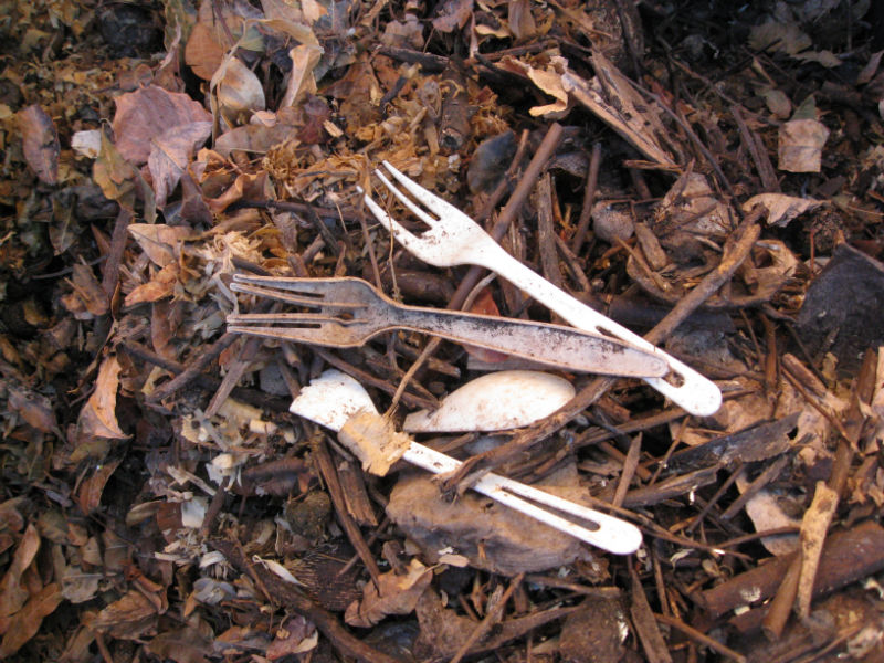 Compostable cutlery, nearly three years later