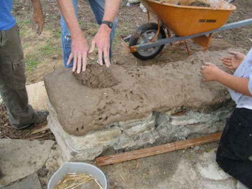 Working with cob can be messy, but coat your hands first with coconut oil to keep them from drying out.