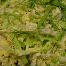 Asian Raw Cabbage and Tofu Salad