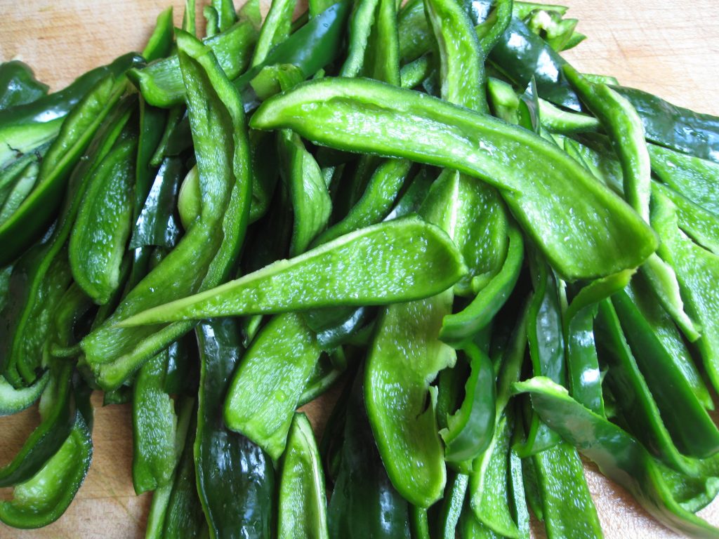 sliced poblano