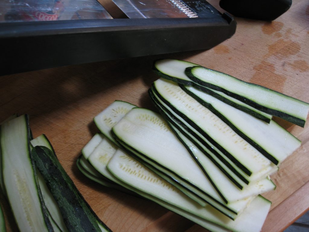 sliced zucchini