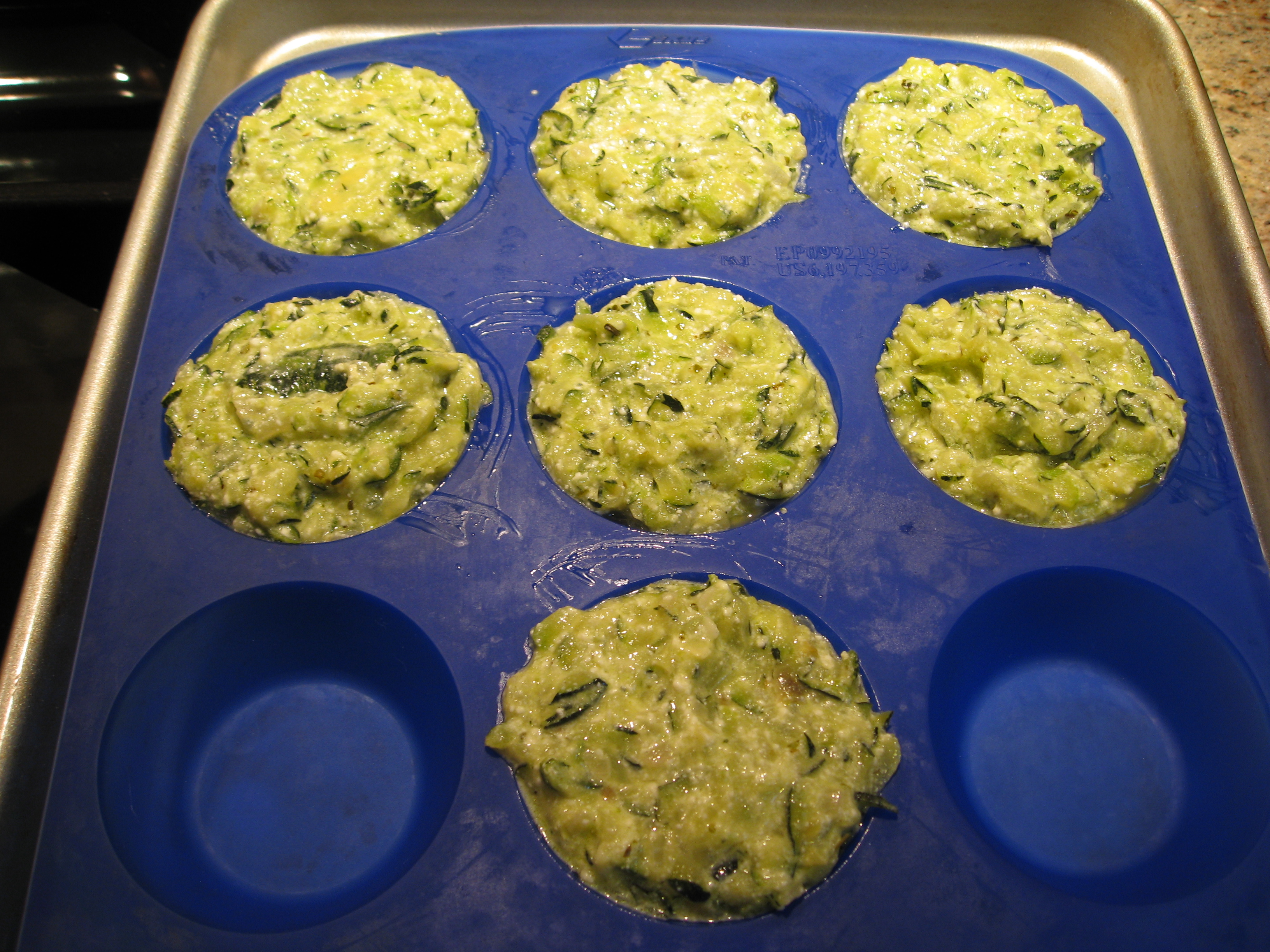 zucchini mixture ready to go in the oven.