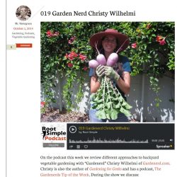 Gardenerd on Root Simple Podcast