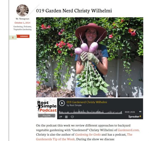 Read more about the article Gardenerd on Root Simple Podcast