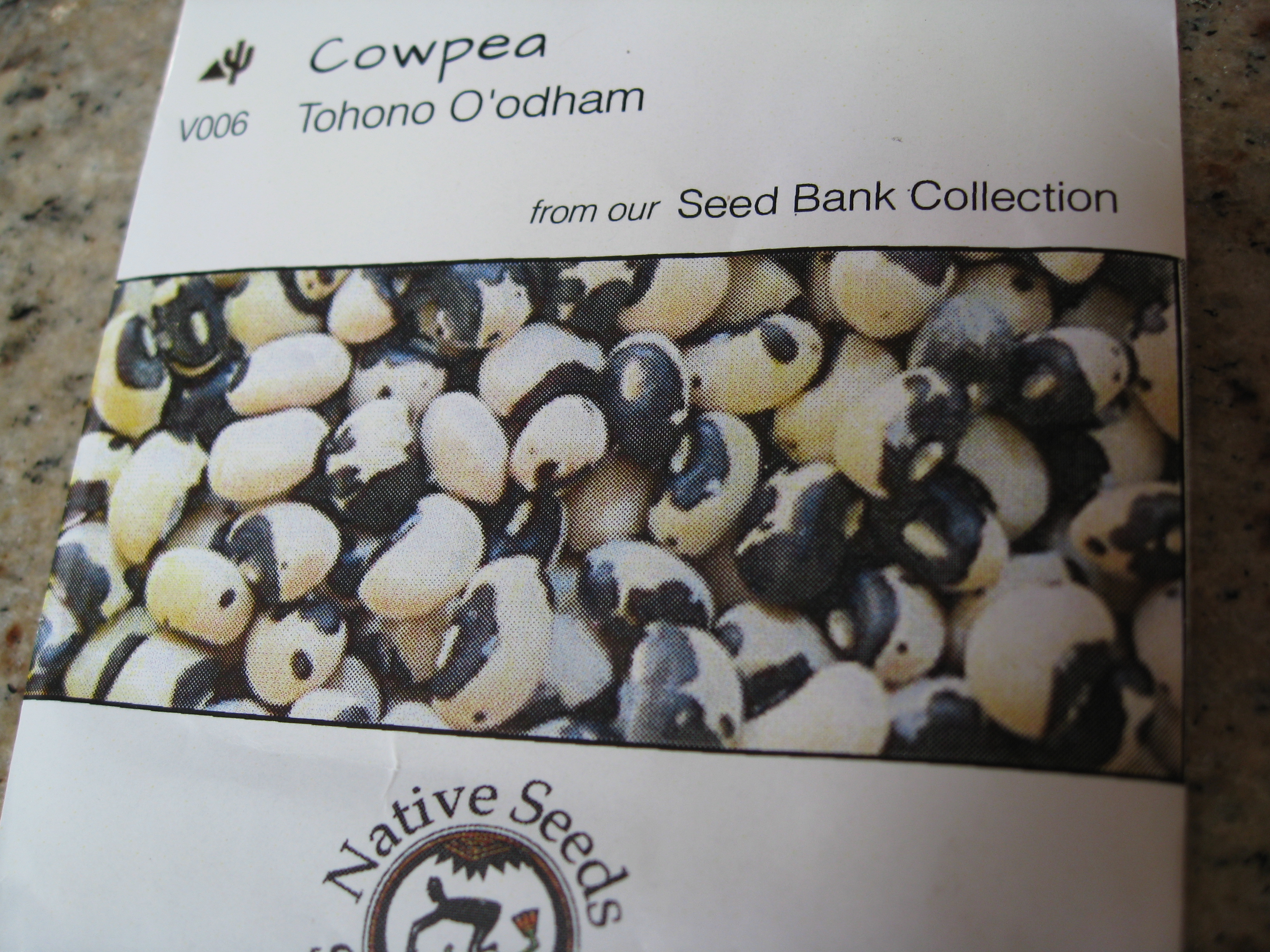 We fell in love with these black and white mottled seeds. 