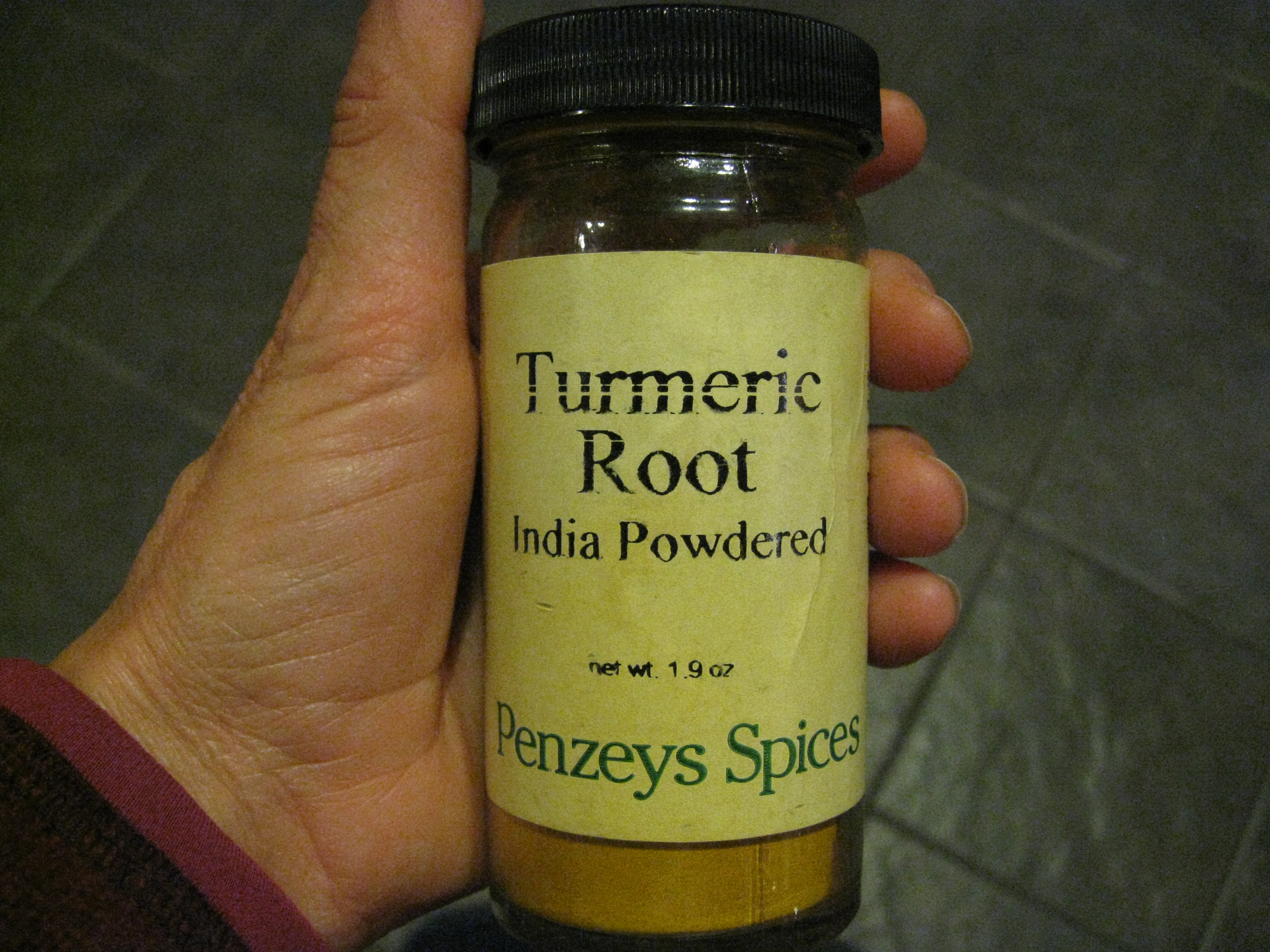 Turmeric is like ginger, dried and ground into a powder.