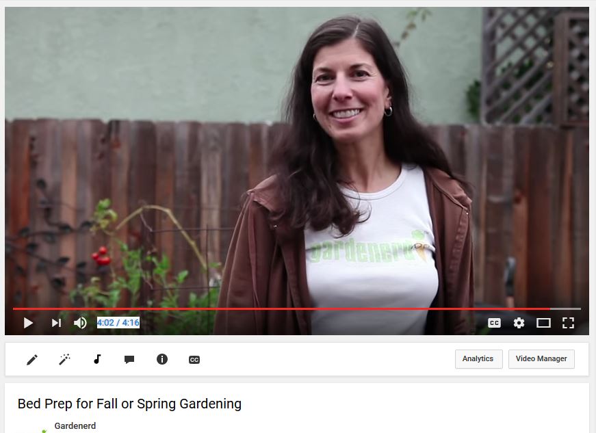 Find YouTube videos on how to prep raised beds for fall planting and more at the Gardenerd YouTube Channel. 