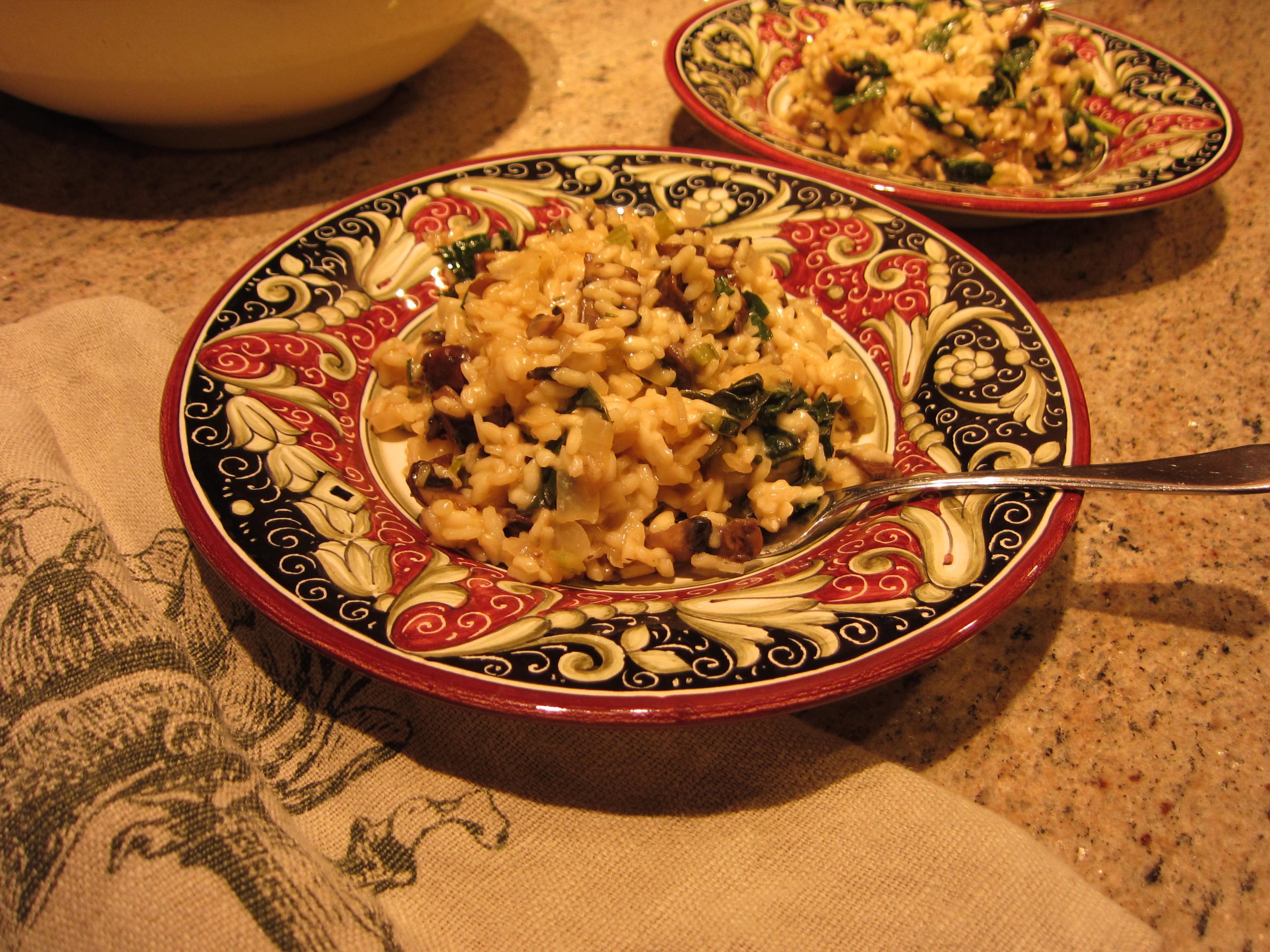 You are currently viewing Recipe: Tuscan Kale Risotto with Mushrooms and Rosemary