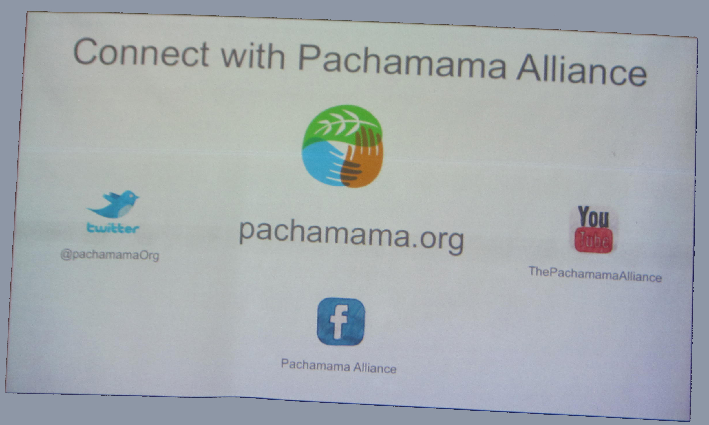 Pachamama Alliance contact info