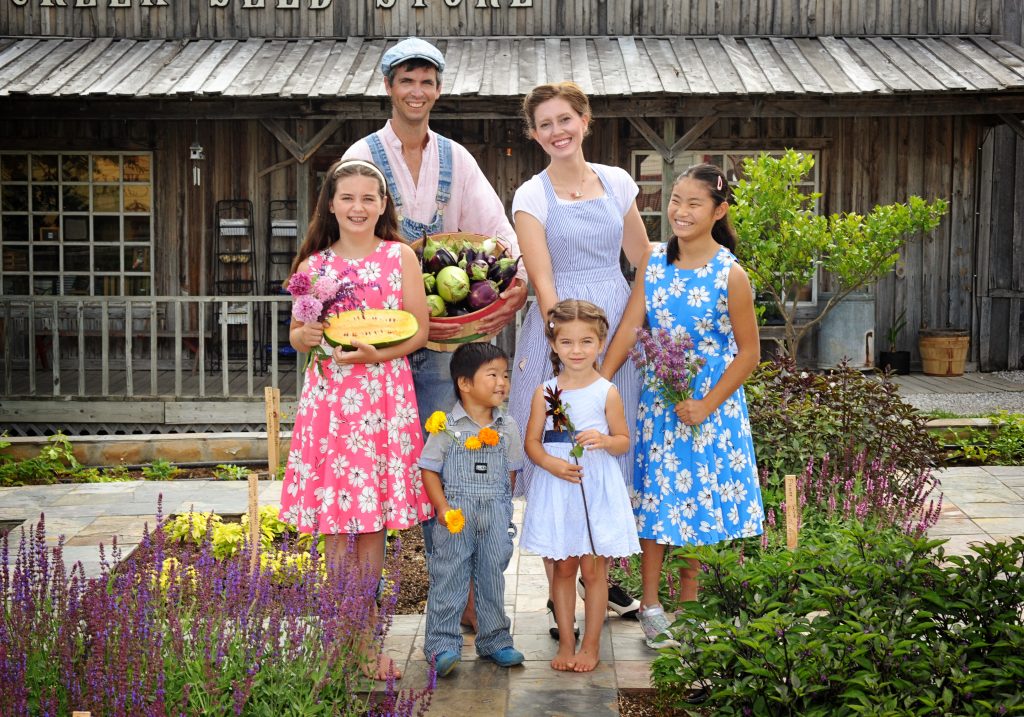 Gettle Family portrait Tile Garden