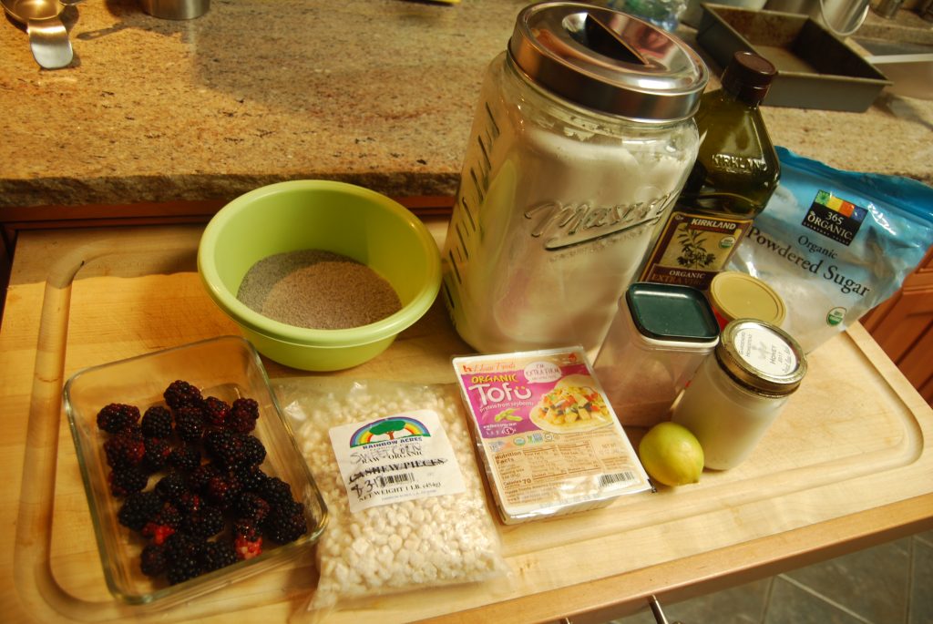 Blackberry Polenta Cake ingredients