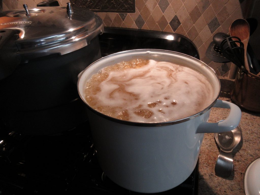 pressure canning boiling beans