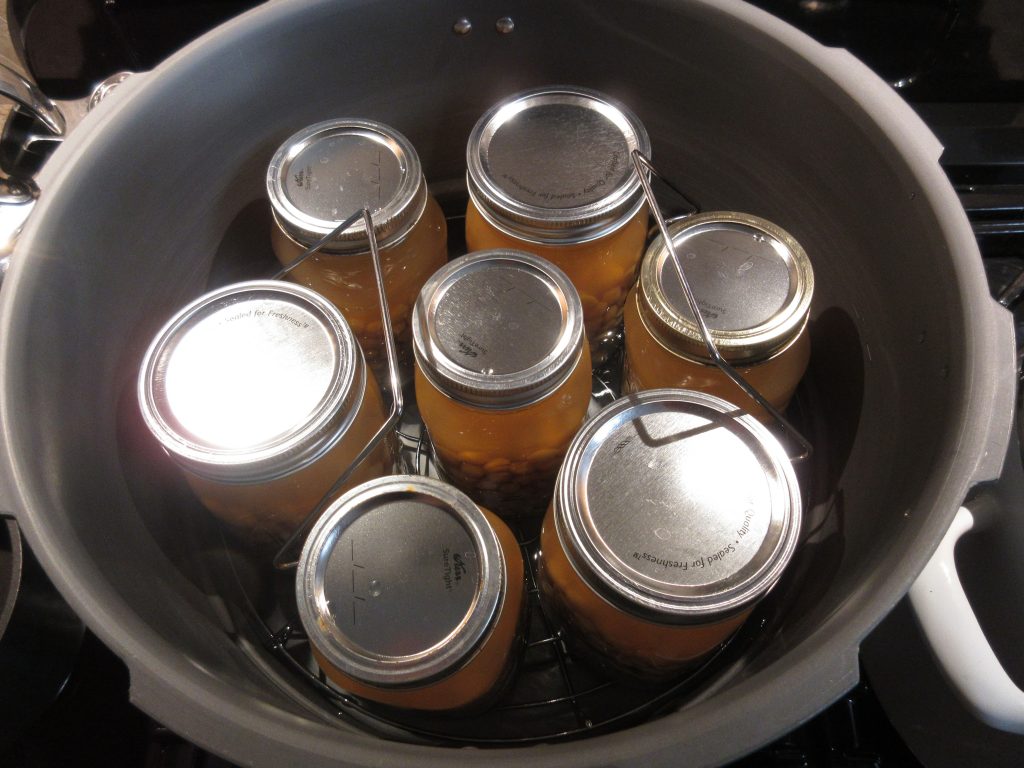 Pressure canning loading jars