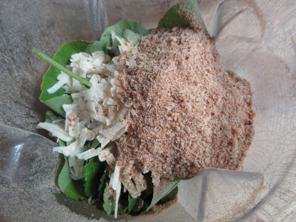 Nasturtium pesto ingredients