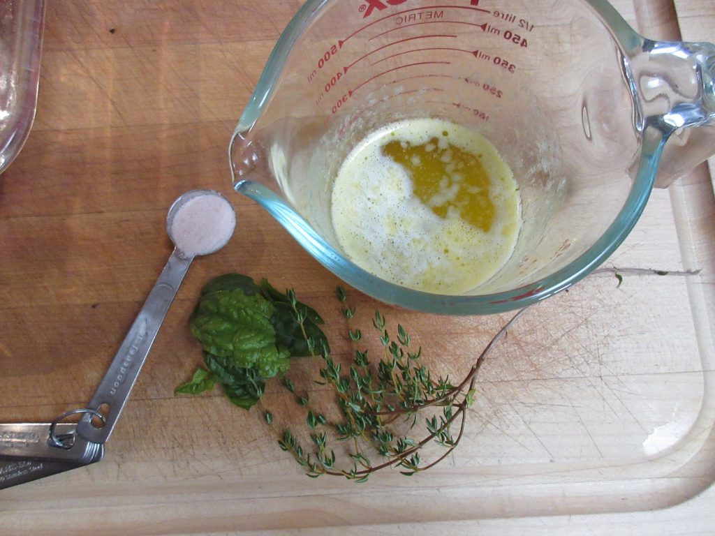 Butter herb sauce