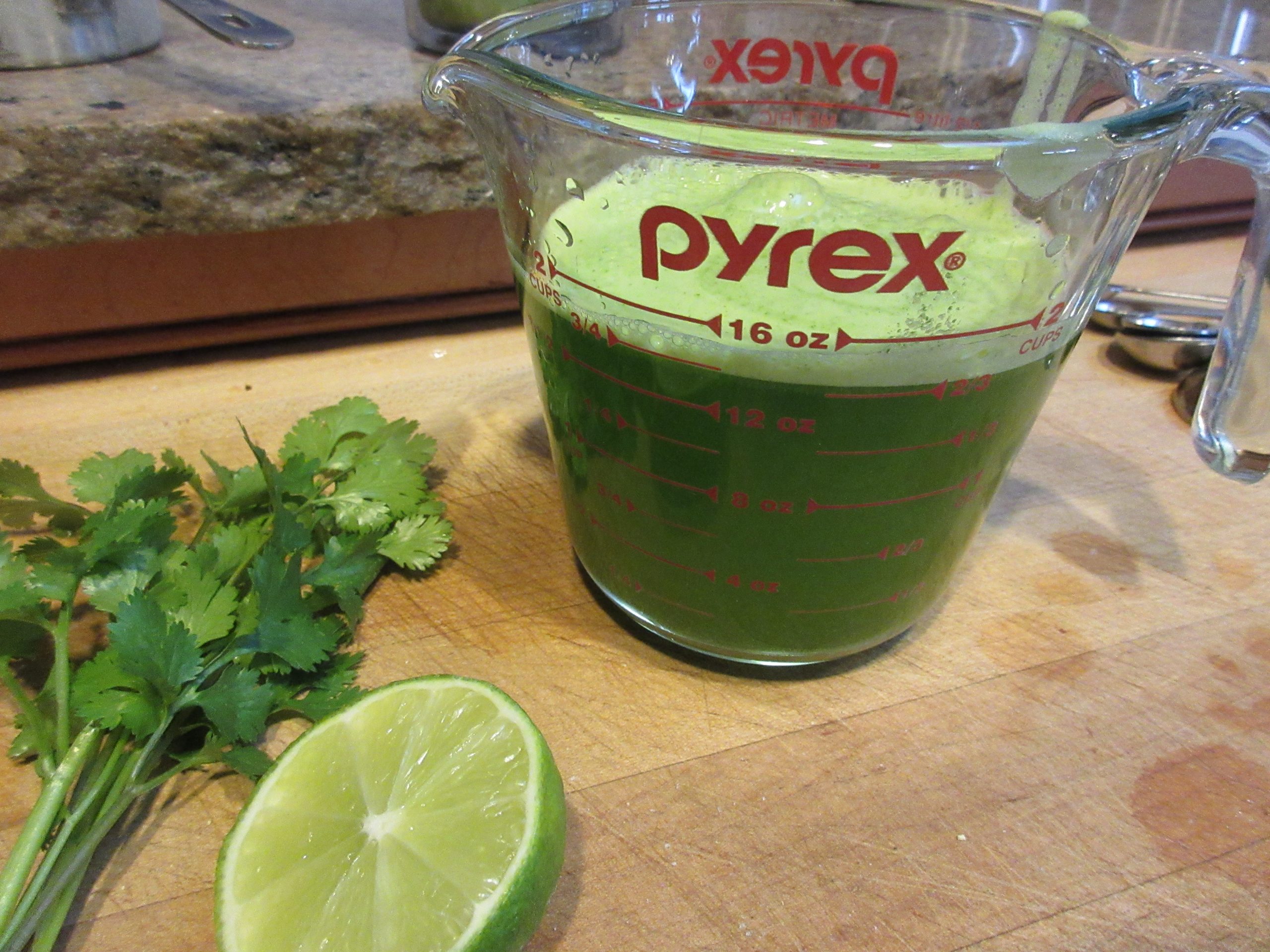 pureed cilantro lime juice Gardenerd