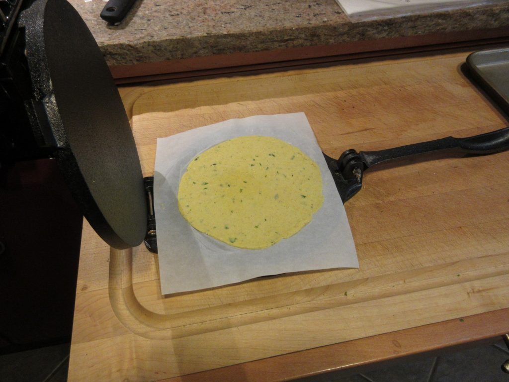 tortilla press after