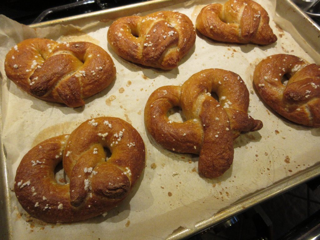 Sourdough Pretzels finished