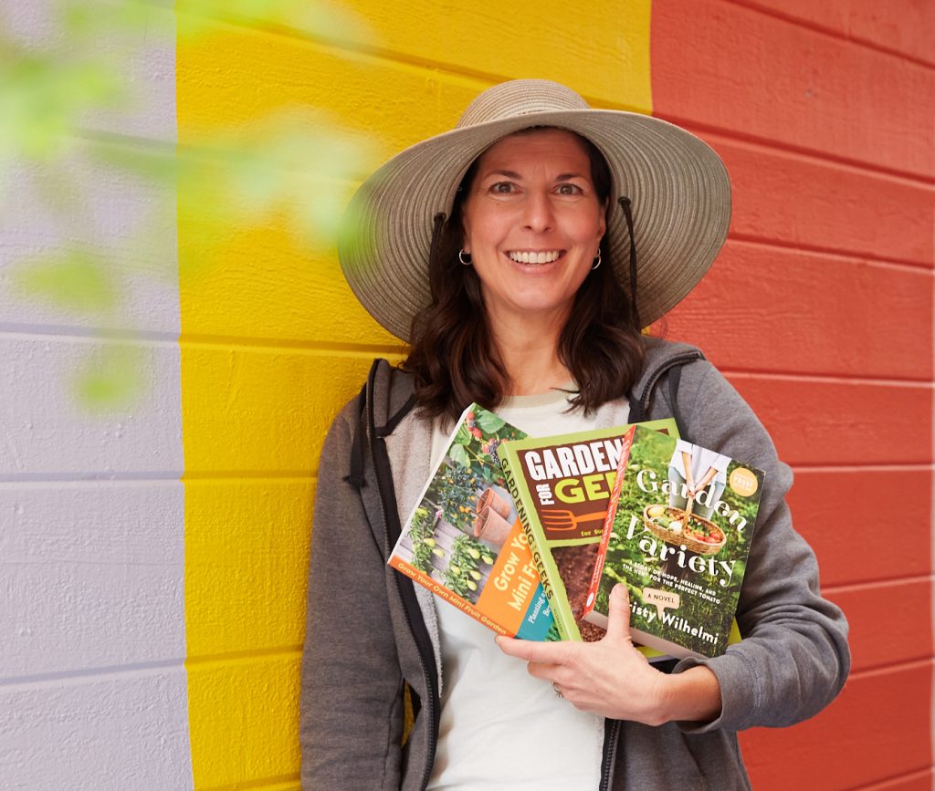 Christy with her books