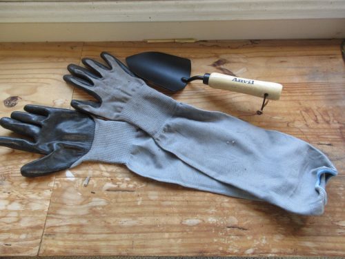 long-sleeved gloves