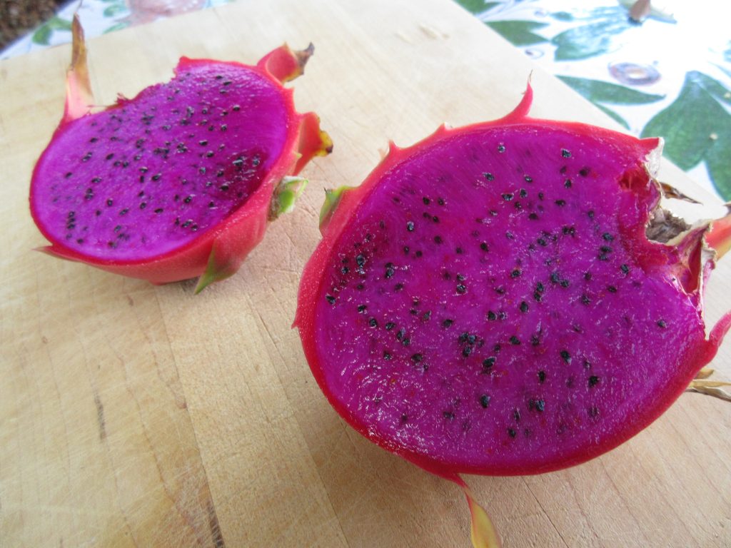 dragon fruit open