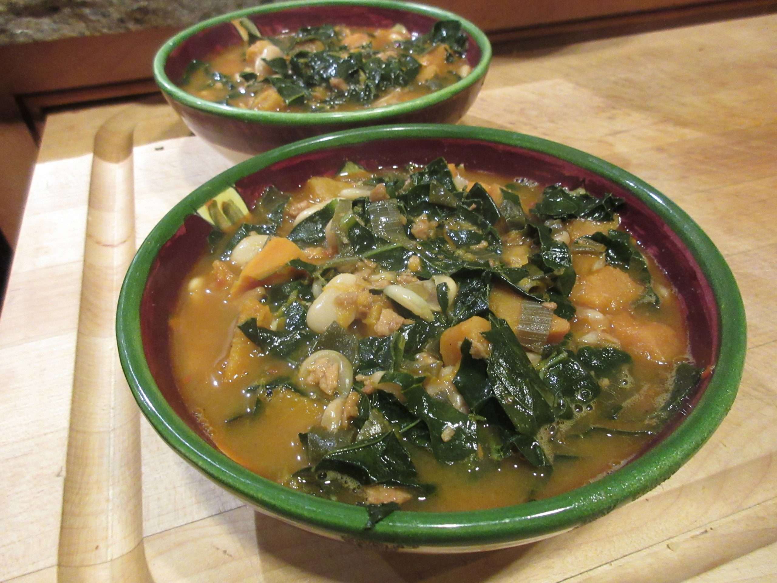 You are currently viewing Recipe: Hearty Kale, Squash, and Bean Soup