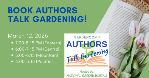 Read more about the article Event: National Garden Bureau Book Party – March 12, 2026